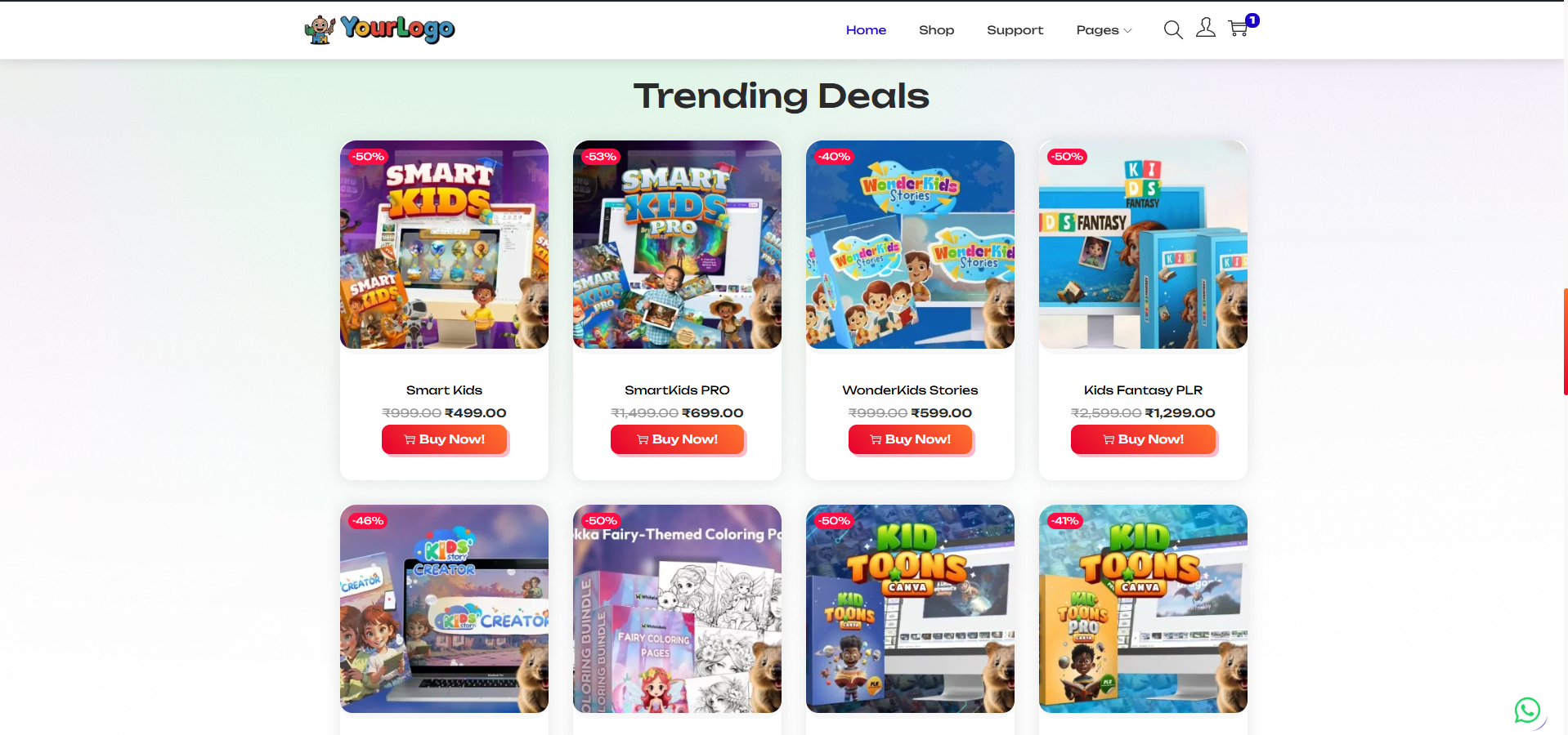 Kids Website (Wordpress)